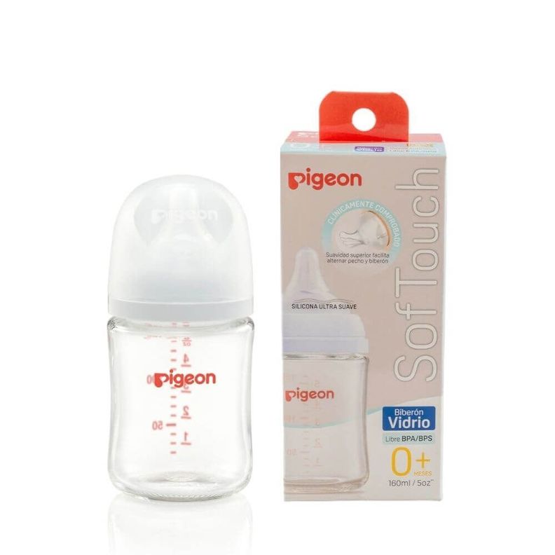 Biberón Softouch Pigeon Vidrio 160ml-0