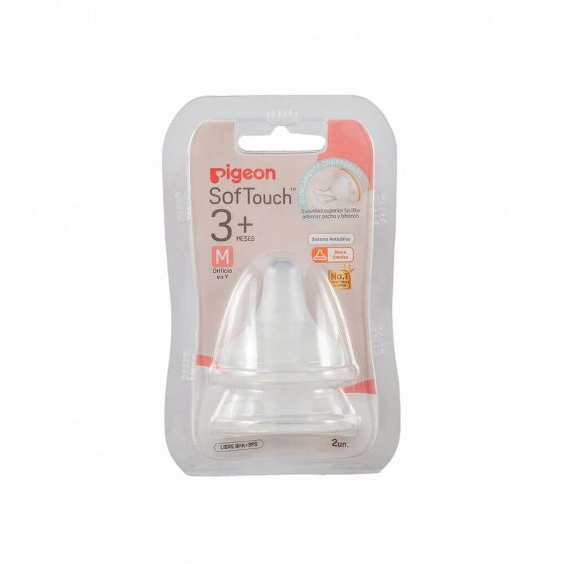 Tetina Repuesto Softouch Pigeon M 2 UNIDS-0