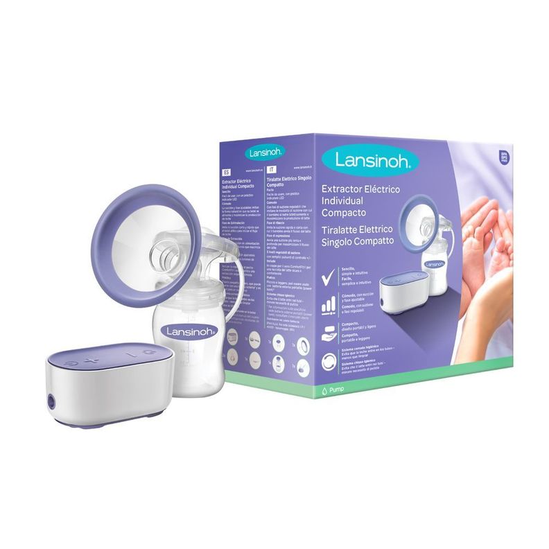 Extractor de Leche Eléctrico Compact Single Lansinoh-0