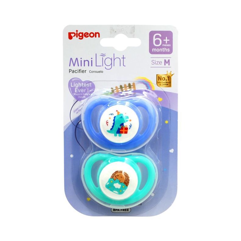 Chupete Odontologico Mini Light Talla M 2 Un (Azul-Verde)