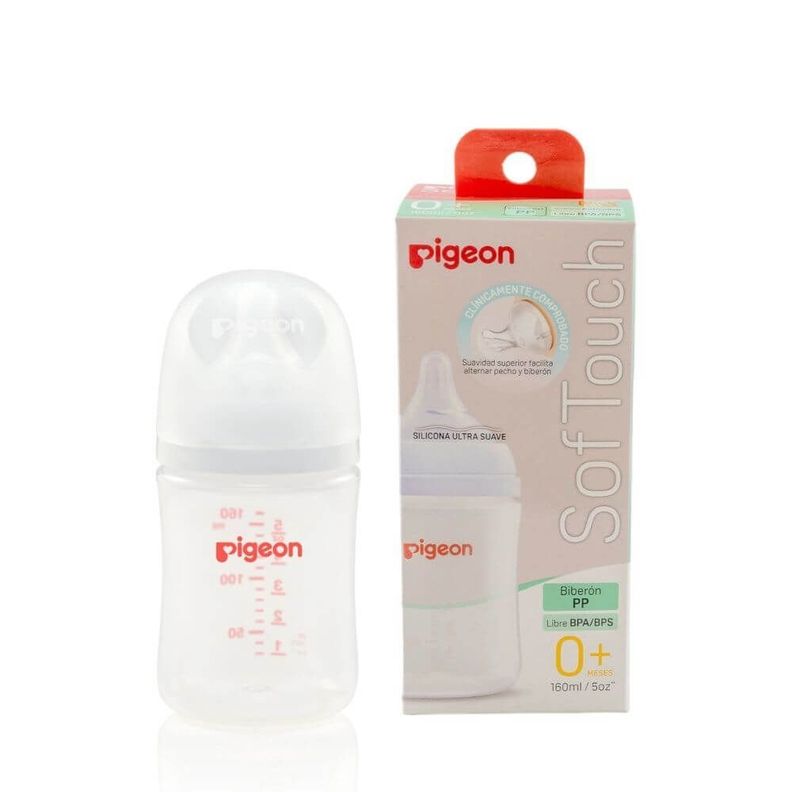 Biberón Softouch Pigeon PP 160m-0