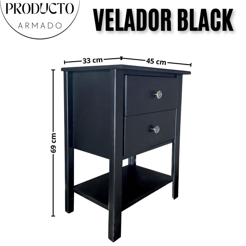 Velador Madera Black-1
