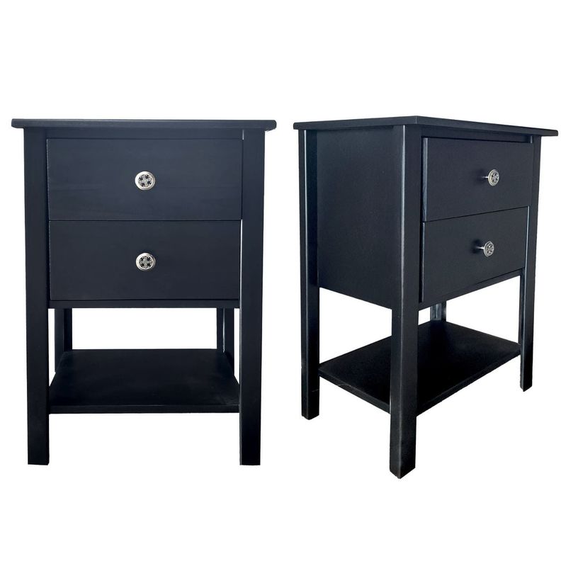 Set Veladores Madera Black-1
