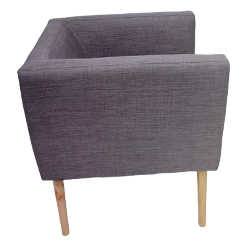 PACK 2 POLTRONA BORLANGE CUBO LINO GRIS CLARO-3