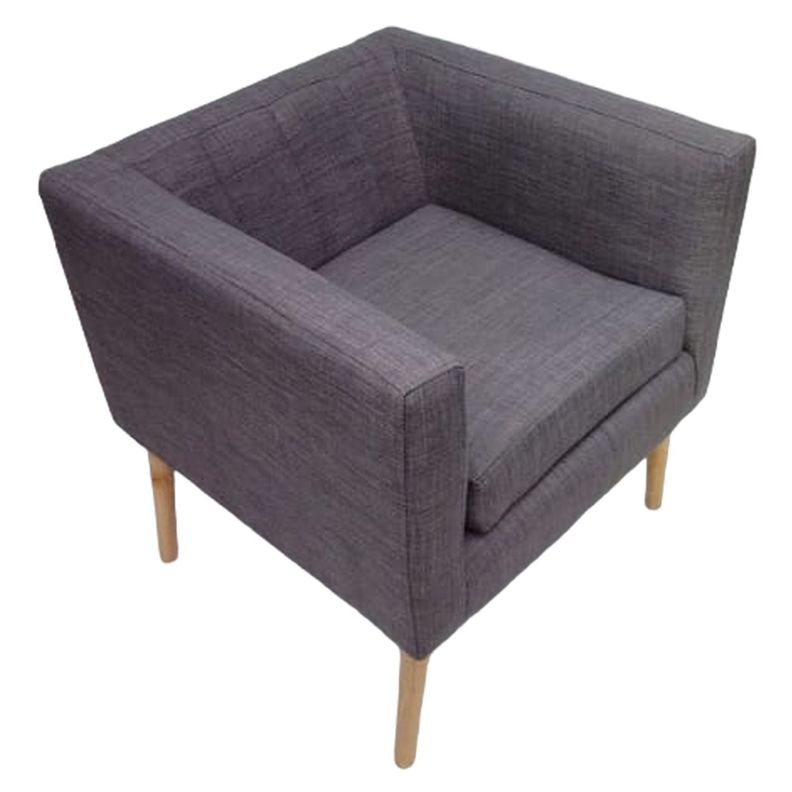 PACK 2 POLTRONA BORLANGE CUBO LINO GRIS CLARO-4