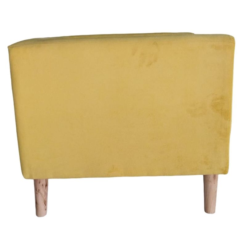 PACK 2 POLTRONA  BORLANGE CUBO FELPA AMARILLO-4