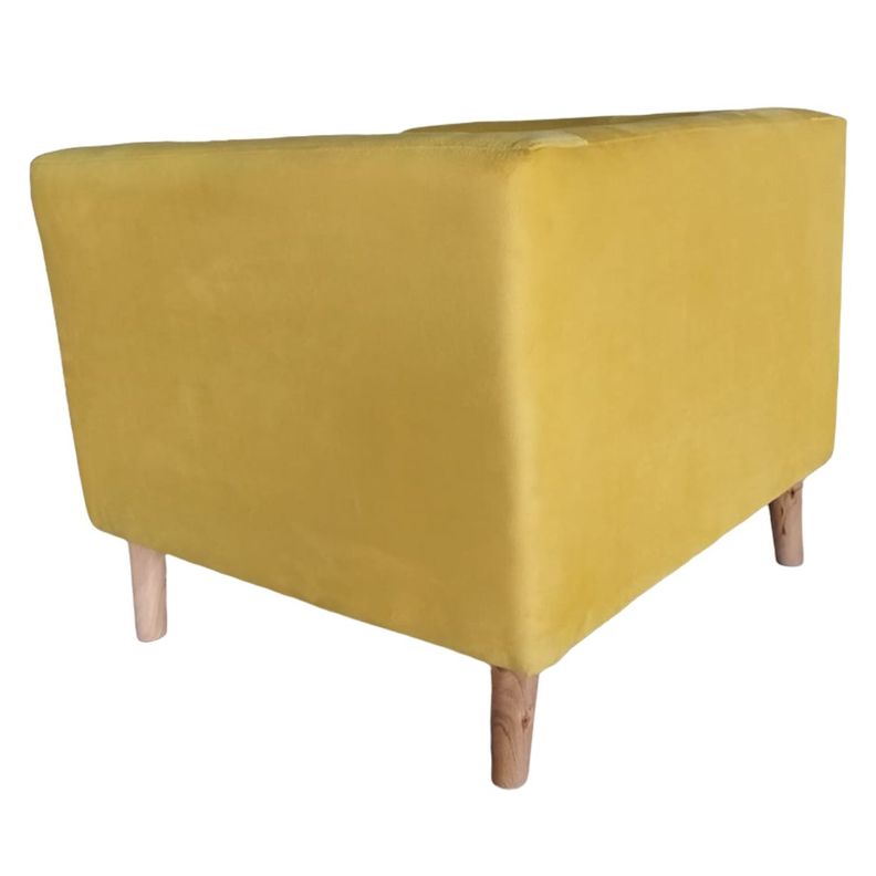 PACK 2 POLTRONA  BORLANGE CUBO FELPA AMARILLO-3