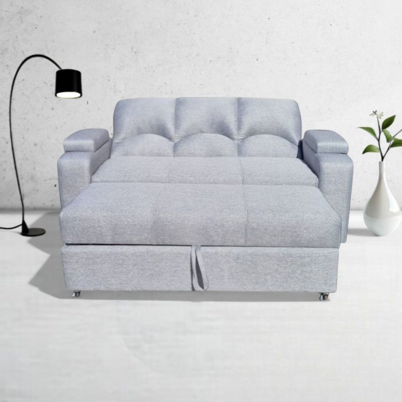 SOFA CAMA FUNCIONAL 2 PZ DECO LINO IMPERMEABLE-1