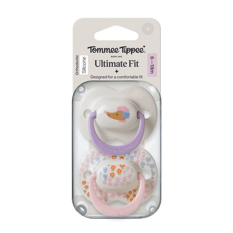 Chupete de silicona Ultimate Fit 2 unidades 6-18 meses nina Blanco 0 A 12 Meses
