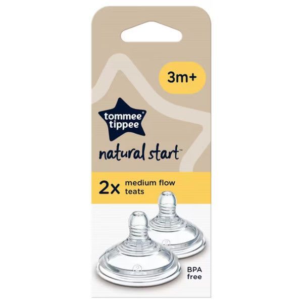 Repuesto tetina de silicona Natural Start flujo medio 3 meses+ Transparente 3 A 6 Meses