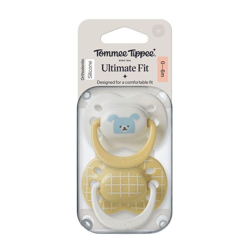 Chupete de silicona Ultimate Fit 2 unidades 0-6 meses nino Amarillo 0 a 6 Meses