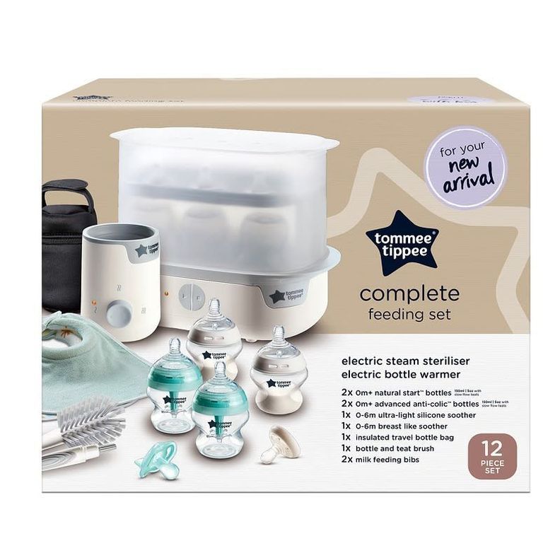 Kit de Inicio Alimentacion con Estirilizador Complete Feeding Set Blanco