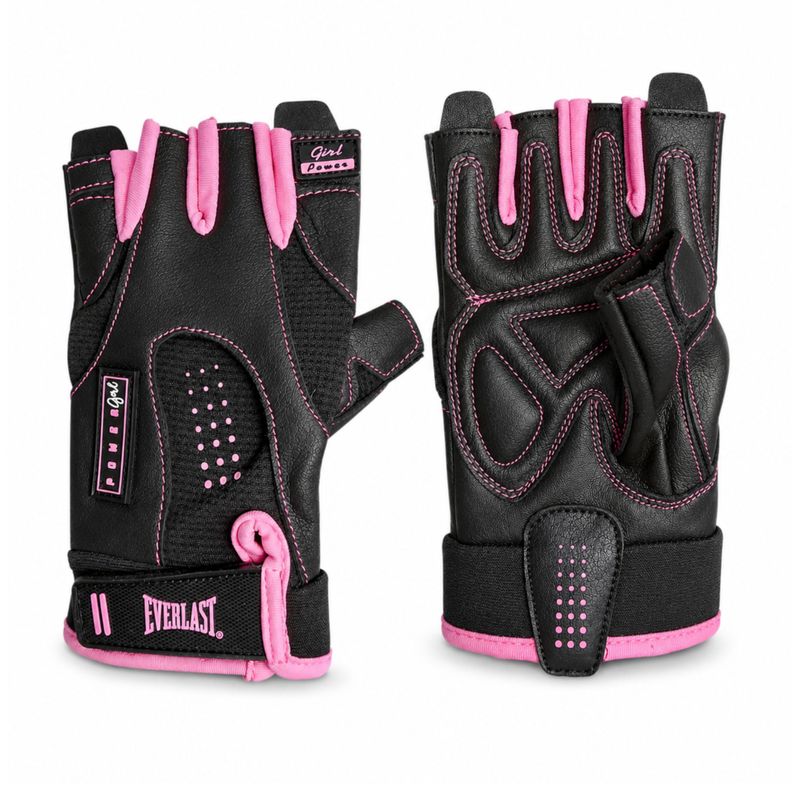 Guantes Fitness Everlast Plus Mujer Gimnasio Pesas Negro XL