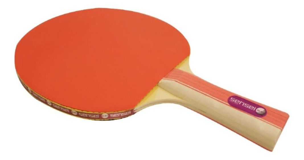 Set Ping Pong Sensei 2 Paletas + 3 Pelotas - 2* Goma Lisa-1