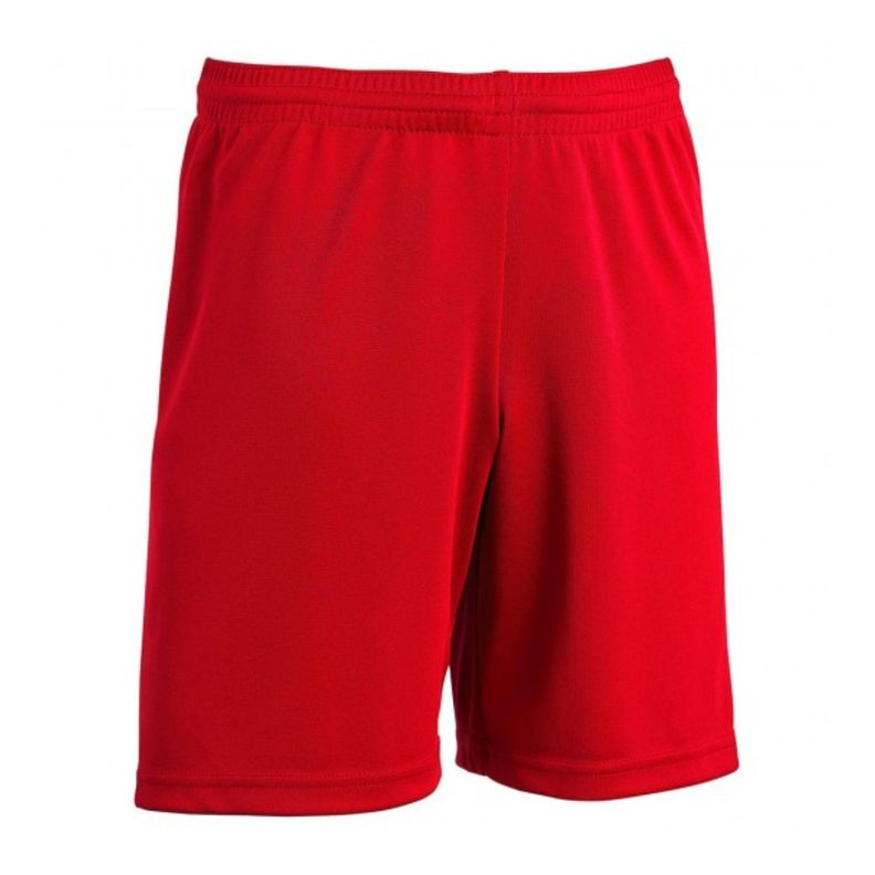 Short De Futbol Rojo Liso Costuras Reforzadas-1