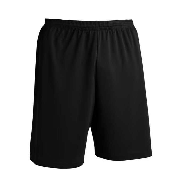 Short De Futbol Niño Negro Liso-0