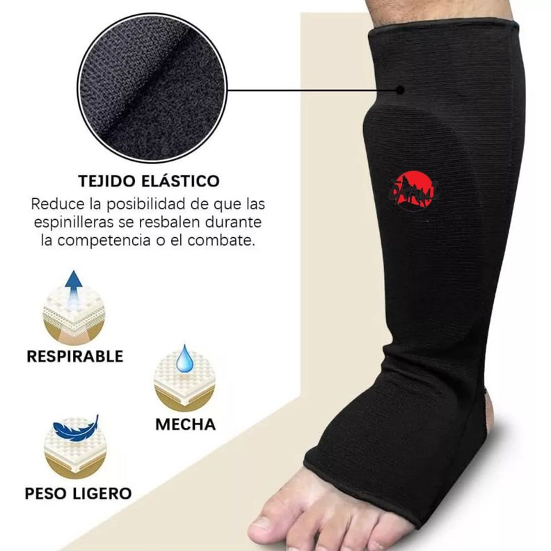 Canillera Con Empeinera Elasticado Taekwondo/Artes Marciales-1