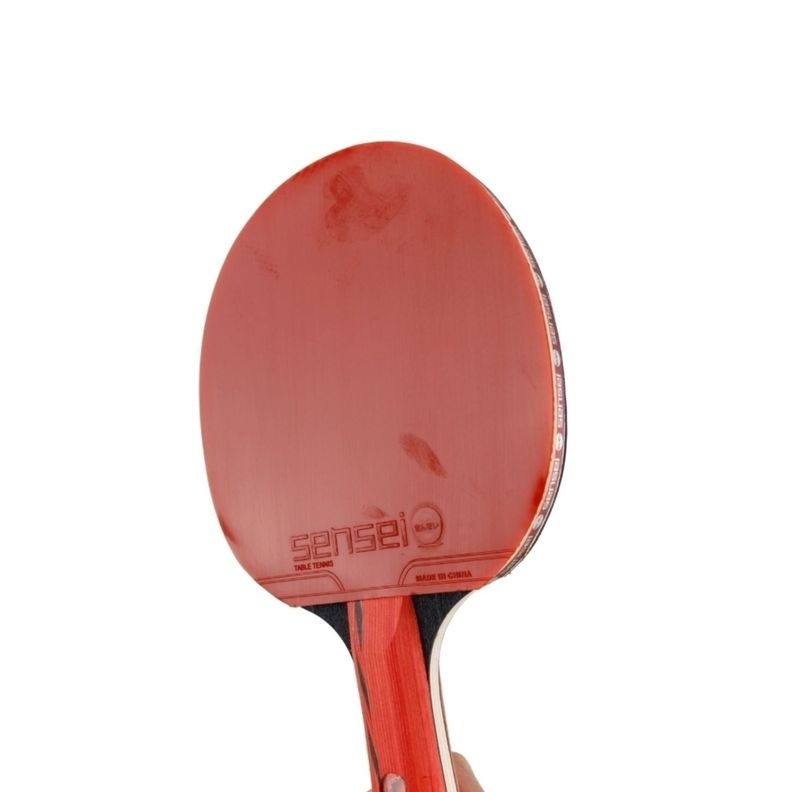Paleta De Ping Pong Sensei 5 Star Negra Y Roja-2