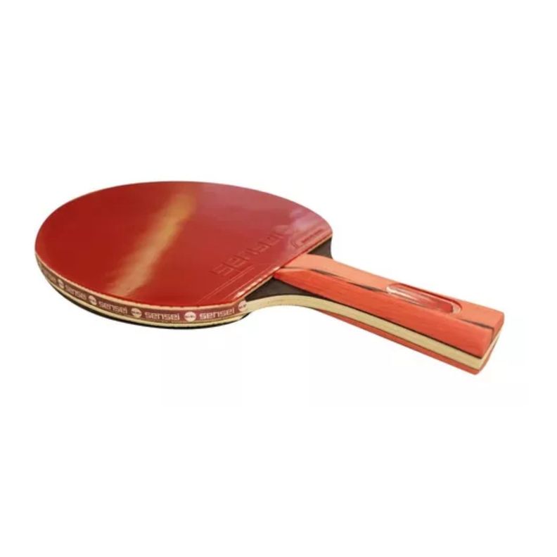 Paleta De Ping Pong Sensei 5 Star Negra Y Roja-5