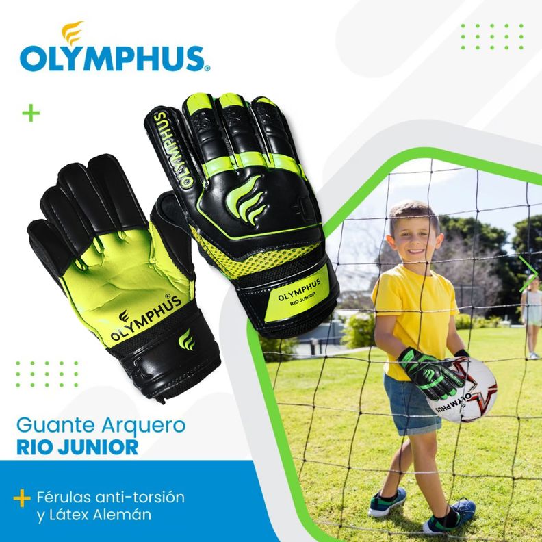 Guantes Arquero Portero Infantil Con Ferulas Rio Olymphus-3
