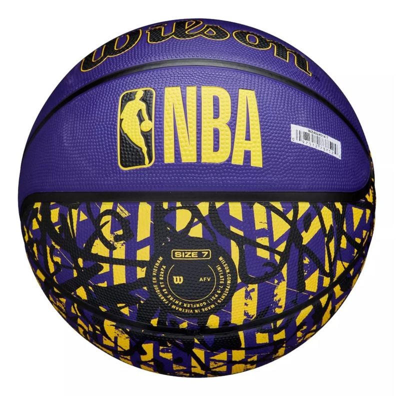 Balón Basketball Wilson Nba #7 Tidye Los Angeles Lakers-2