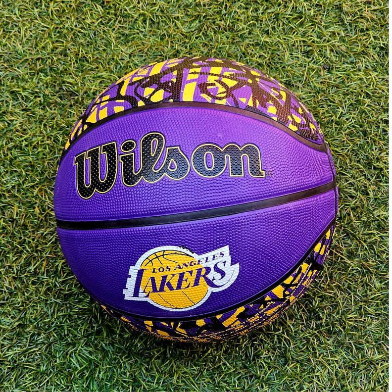 Balón Basketball Wilson Nba #7 Tidye Los Angeles Lakers-3