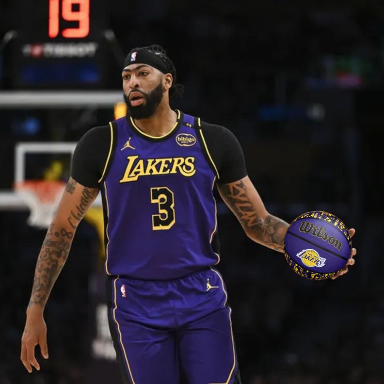 Balón Basketball Wilson Nba #7 Tidye Los Angeles Lakers-5