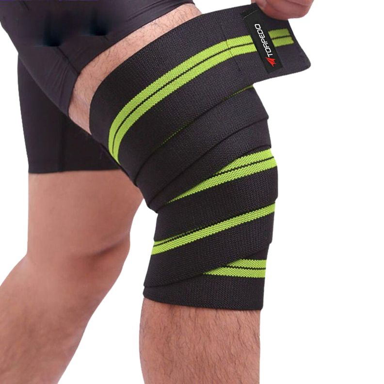 Par Vendas Rodilleras Deportivas Entrenamiento Crossfit Gym-0