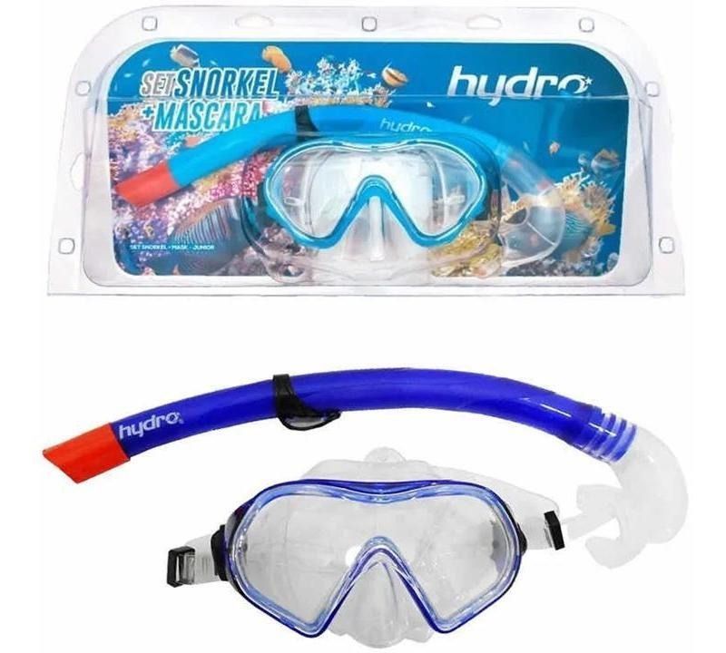 Set Máscara Buceo + Snorkel Adulto Hydro®-0