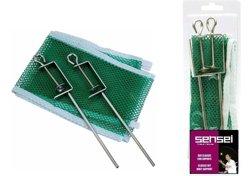 Red Ping Pong Clásica Con Soportes Sensei® - Tenis De Mesa-1