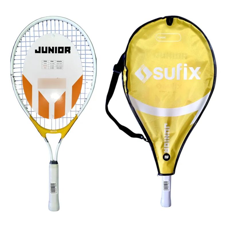 Raqueta Tenis Nino Sufix Junior Two Aluminio Liviana Amarillo