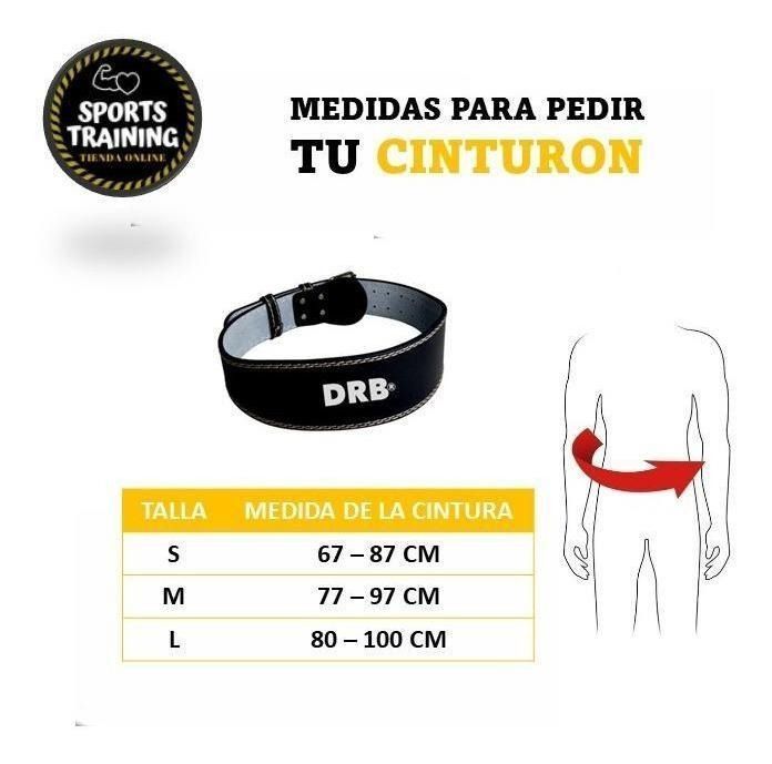 Cinturón Levantamiento De Pesas Drb Cuero-3