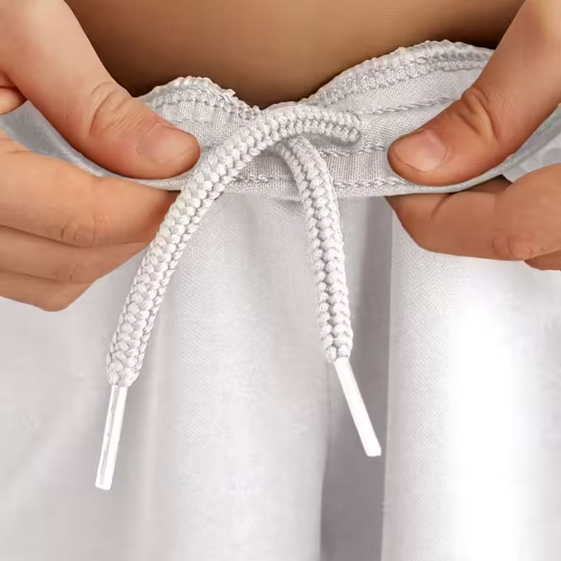 Short De Futbol Blanco Liso Costuras Reforzadas-3