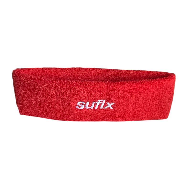 Cintillo Deportivo Sufix Sudor Pelo Algodon Banda Cabeza Rojo