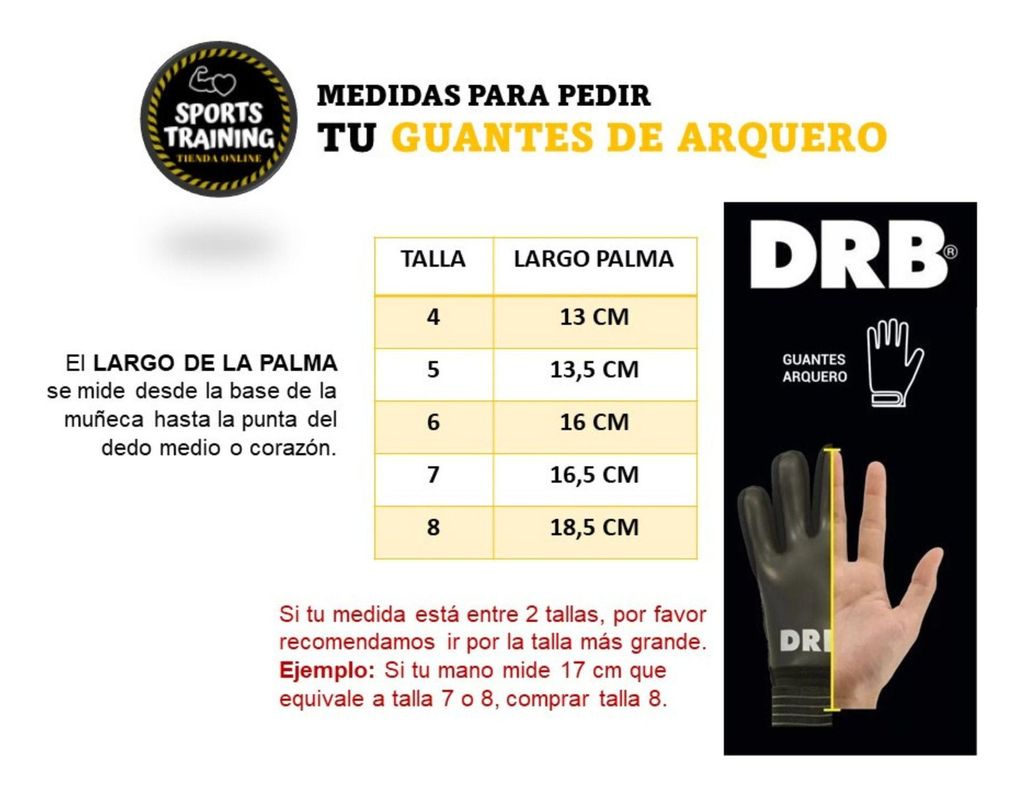 Guantes Arquero Portero Infantil Con Ferulas Rainbow Drb-3