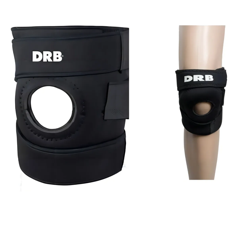 Rodillera Rotuliana Neopreno Ajustable Velcro DRB Negro