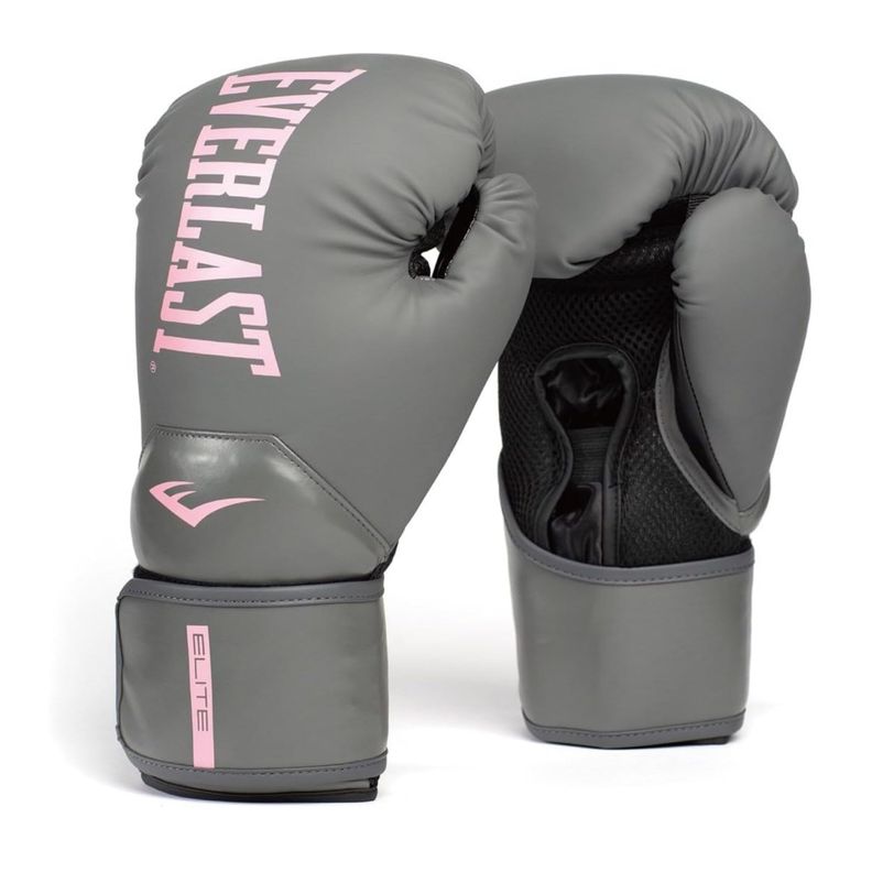 Guantes de Box Everlast Pro Style Elite V2 Gris/Rosa-0