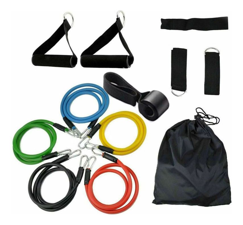 Set Bandas Elástica Resistencia Entrenamiento 11 Piezas-1