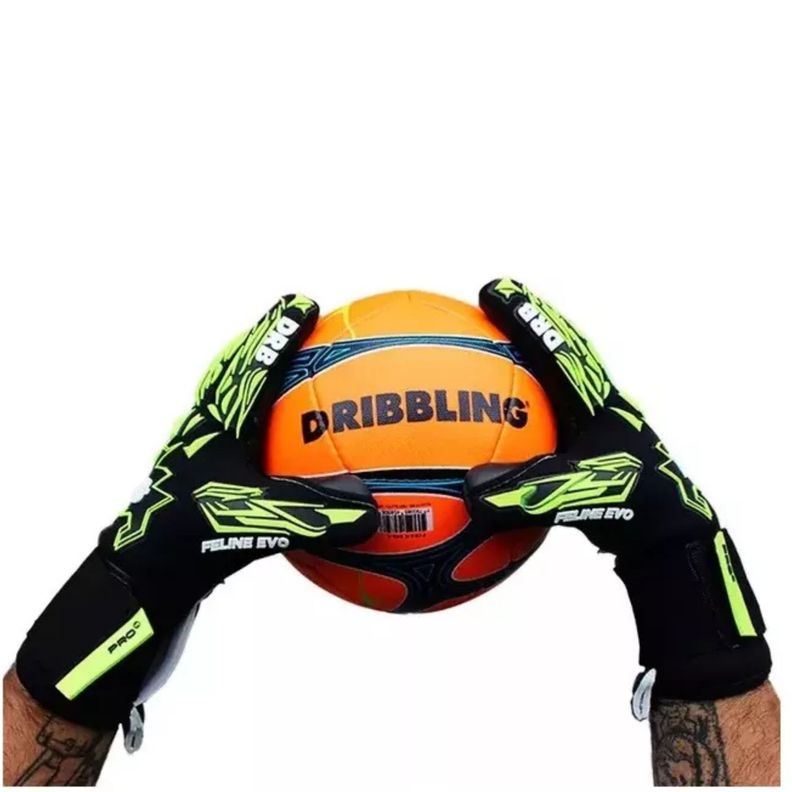 Guantes Arquero Portero Futbol Drb Feline Pro Latex Aleman-3