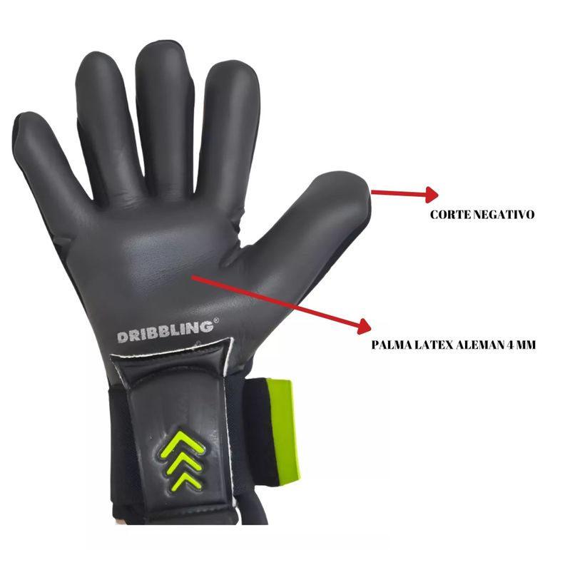 Guantes Arquero Portero Futbol Drb Feline Pro Latex Aleman-7
