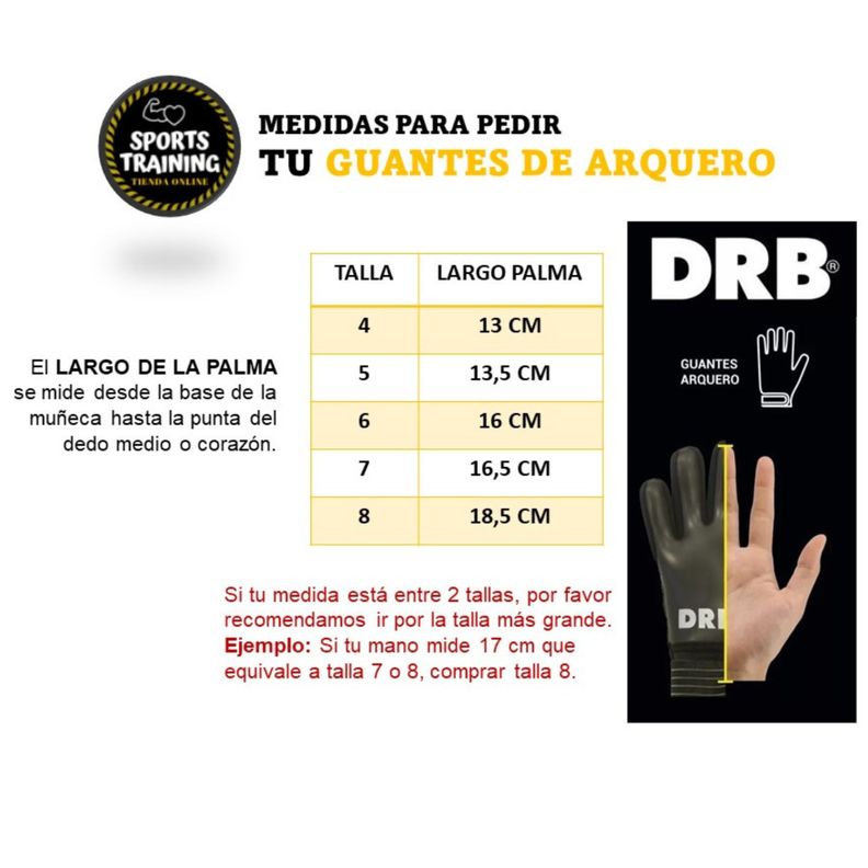 Guante De Arquero Portero Infantil Drb Rocket 3.0-4