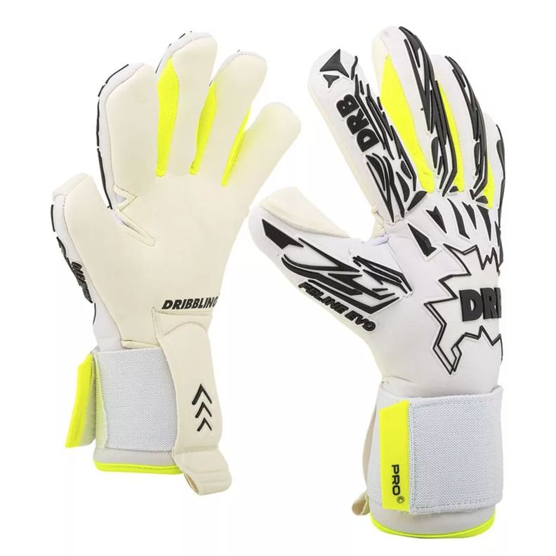Guantes Arquero Futbol Drb Feline Pro Blancos-0