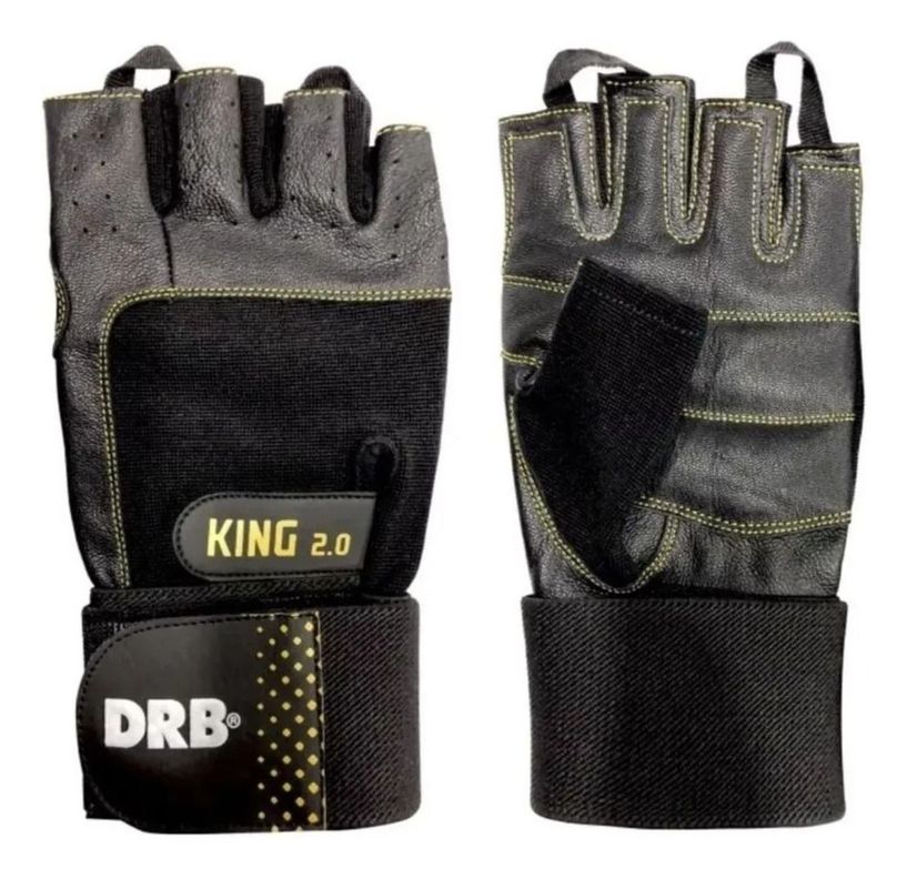 Guantes Fitness King Drb Cuero - Entrenamiento Y Pesas-0
