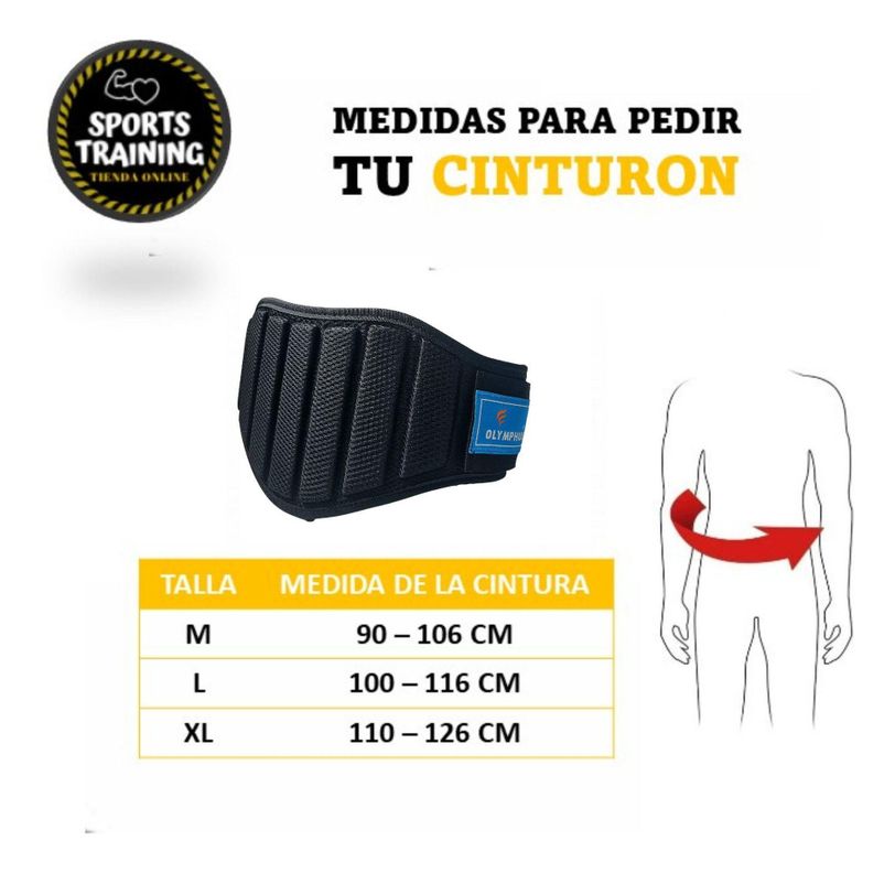 Cinturon Para Levantamiento De Pesas Ajustable Para Gym-3