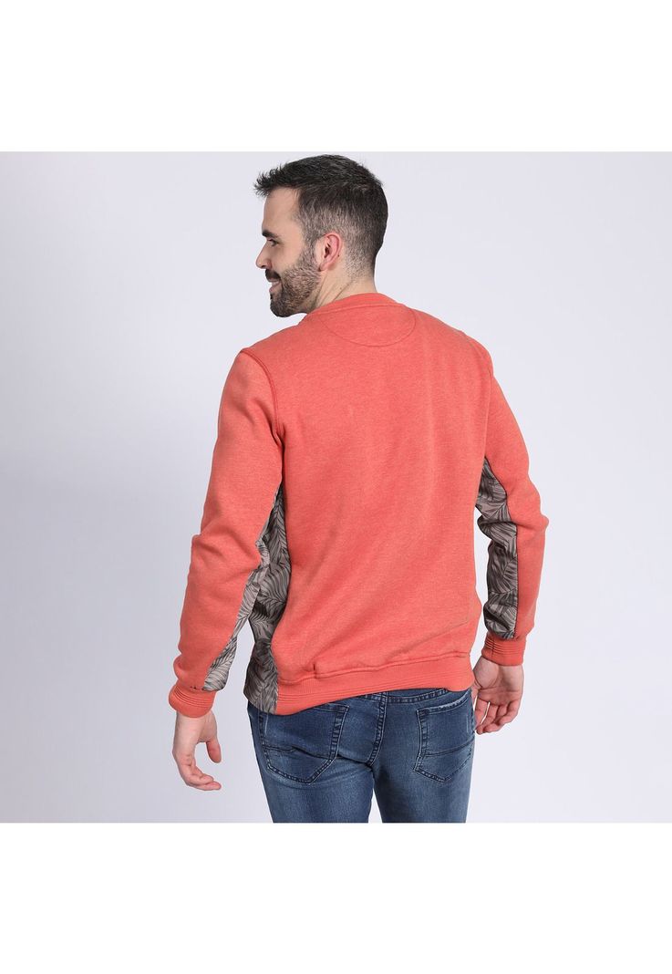 Polerón Cuello Redondo Con Aplicación Ladrillo-1