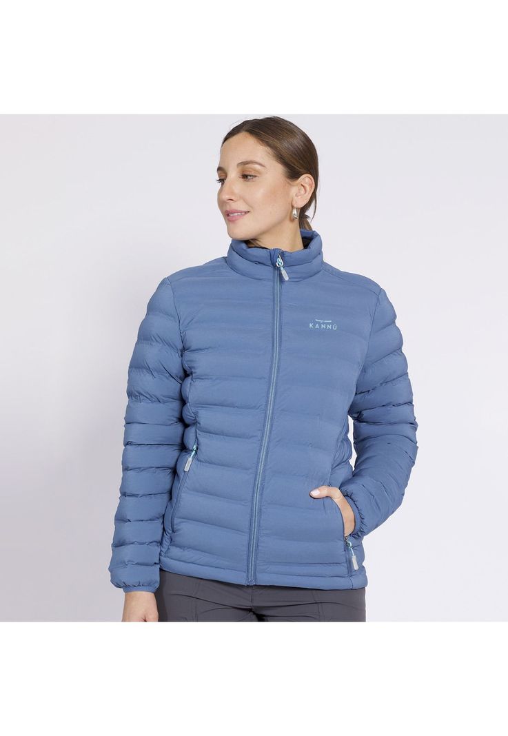 Parka Insulada Grey Mujer Denim-0