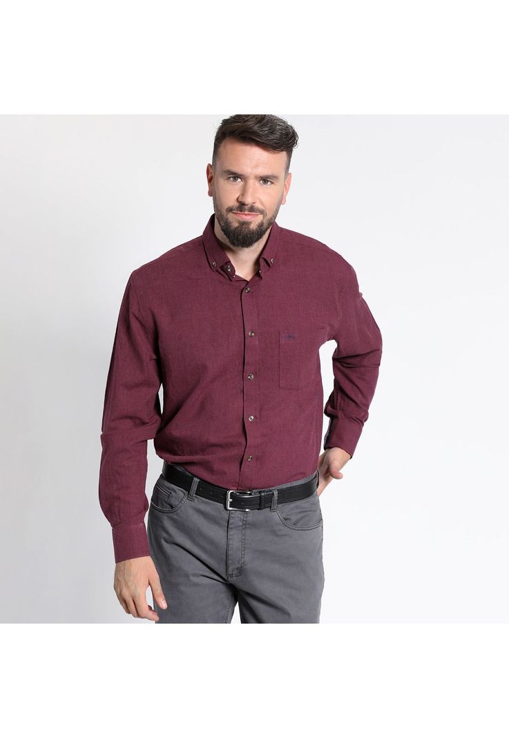CAMISA MANGA LARGA COTTON BRUSHED COMFORT FIT