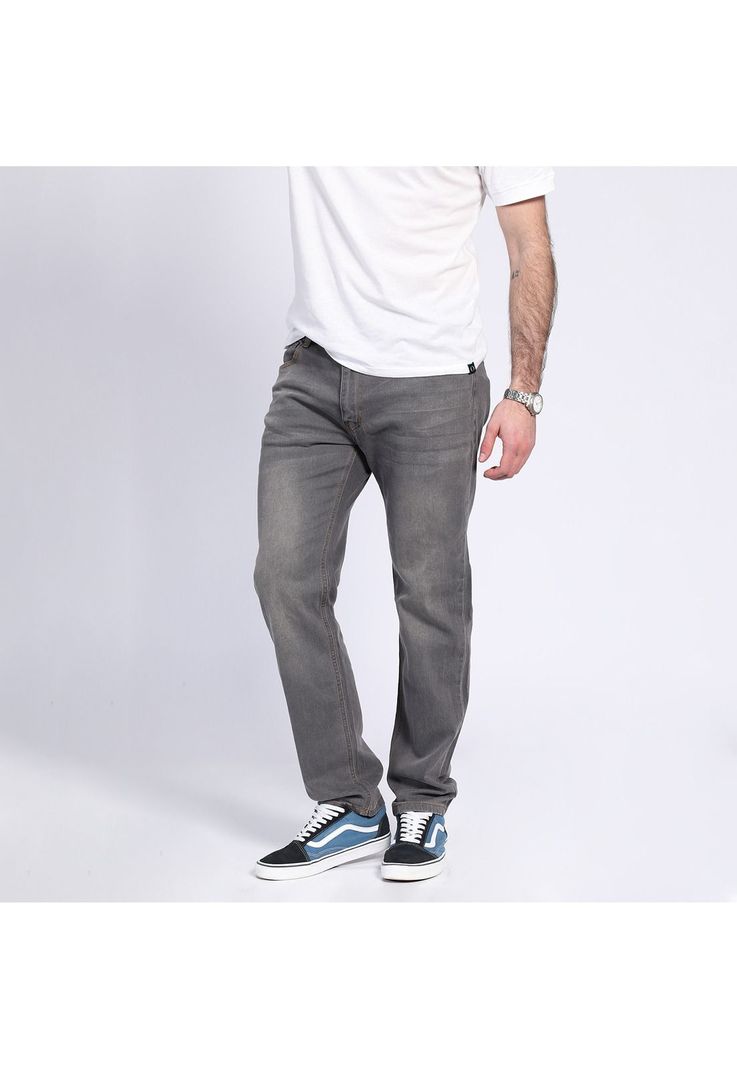 Jeans Linea Spandex Slim Fit Gris oscuro-0