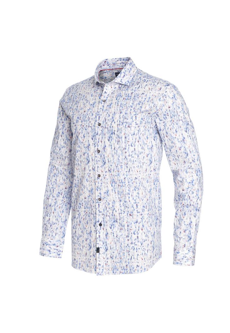 Camisa Sport Estampada Comfort Fit-1
