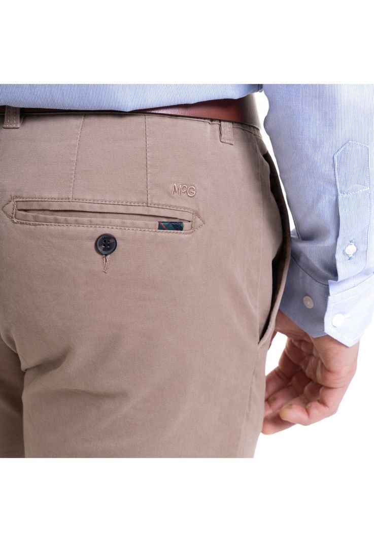 Pantalón Chino Spandex Beige Medio-3